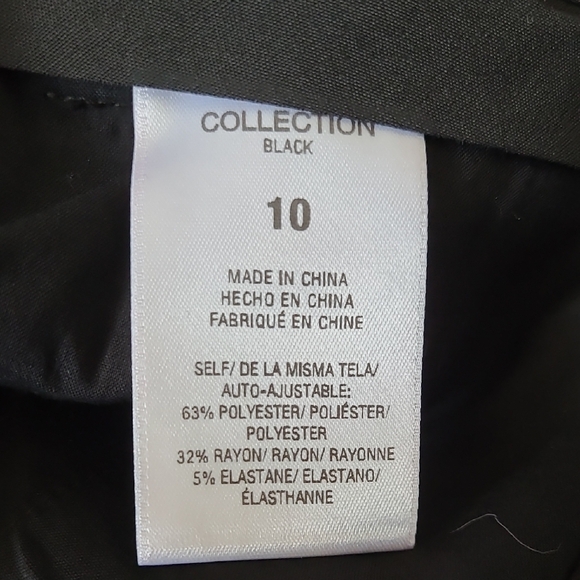 NWT Favorite Daughter The Kelly Slim Tuxedo Pant Straight Leg Black Size 10 - Picture 7 of 10